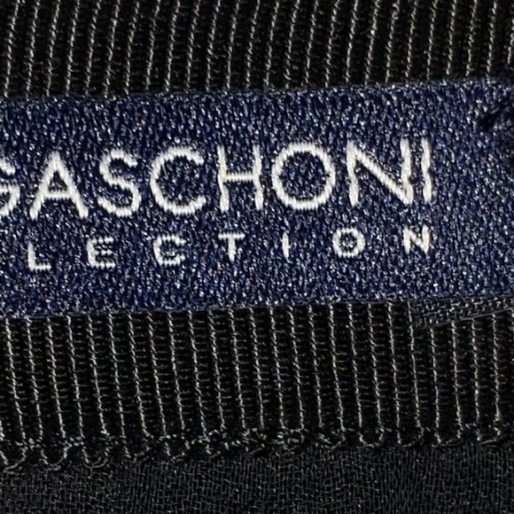 Magaschoni Collection Blk w/ Gold Stitching Skirt - Picture 2 of 7